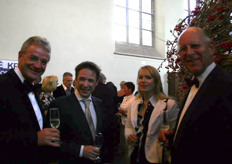 Art van Duijn (Dutch Flower Group), Bart en Marjolein Sosef (Nic Sosef) en Marius Varekamp