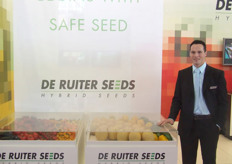 Erwin Weerheim van De Ruiter Seeds. De Ruiter Seeds was het enige zaadveredelingsbedrijf op groentegebied met een eigen stand op de Horti Fair.