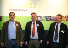 De stand van Plant Health Care met Pius Floris en Johan de Bakker