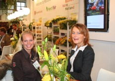 Agnes van den Berg had regie bloemenstands in handen