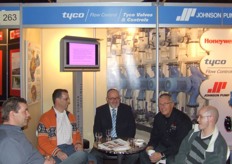 Aan tafel bij David de Wit van Tyco Flow Control.