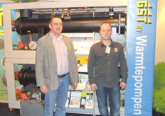 John van Graafeiland en Gert-Jan van Geest in de stand van GST B.V.