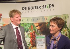 Huib Koerts en leonie Hogendonk van De Ruiter Seeds