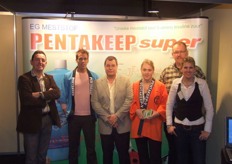 Het Pentagrow-team. Vlnr: Peter van Zeijl, Jeffrey den Hertog, Cor den Hertog, Jamie Vermeij, Bas van Schie en Chantal den Hertog.