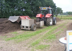 Machine om compost om te zetten.