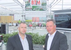 Frank Huijskens en Rob Bruinsma van BTM Glasshouse Logistics