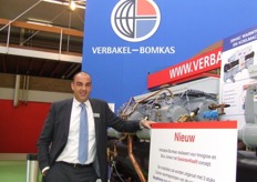 Edward Verbakel van Verbakel-Bomkas had een prominente stand vooraan de beurs