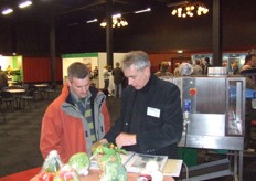 Ron van de Pavert van Brimapack was weer present met zijn verpakkingsmachine voor ijsbergsla en andere koolsoorten