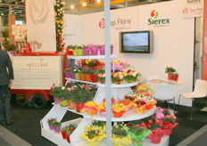 Enkele Hollandse bloemenexporteurs hadden ook een stand