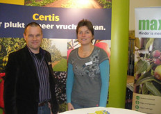 De stand van Certis werd bemand door Johan Verstraaten en Lianne van Wijk