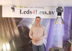 Ook Rick van der Fluit van Leds4Less was op de beurs present