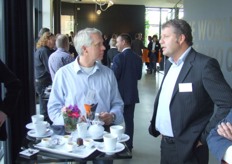 André Lamers van Langfruit in gesprek met Roy Wolter, die tegenwoordig bij Van der Staay werkt.