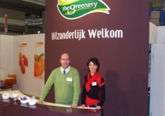 Joost Rouwhorst en Marielle van den Berg in de stand van The Greenery