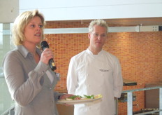 Daniëlle Stijntjes vertelt met haar groep veel aandacht te hebben geschonken de styling van het gerecht