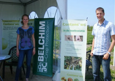 Hanne Dekuypere en Steven van Pottelberge van Belchim Crop Protection