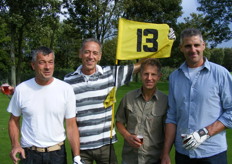 Kees Ammerlaan, Aad van der Knaap, Alex van Geest en Pleun de Koning