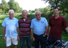 Kees van Daalen, Aad van Kester, Sjaak Barendse en John Ammerlaan.