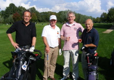 Jan Bakker, Frans Damen, Leo van de Berg en Louis van der Burg