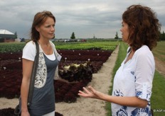 Agnes van den Berg (Magnifiq) en Diana van Duin (Rijk Zwaan).