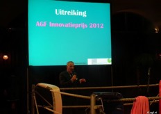 Het spannende moment: de uitreiking van de AGF Innovatieprijs 2012!