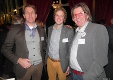 Carl Rentes en Karel Klosse van Scelta Mushrooms en Rob Baan.