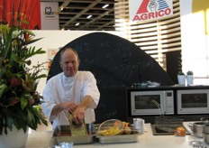 Chef Chris Overdevest had weer heerlijke chips en gebakken aardappeltjes van Agrico op de kaart.