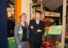 Ingrid Rog en Geoffrey Hardema van Bio-Center Zann