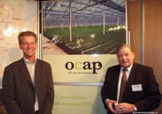 Frank Heij en Arie Schippers van Ocap maakten samen veel lol.