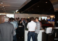 Ontvangst in de lounge van het Miele Insperience Centre