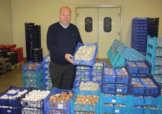 Elesco, gespecialiseerd in champignons en gesneden groenten, ofwel producten uit het vierde gamma. Op de foto bedrijfsleider Rudi Walders