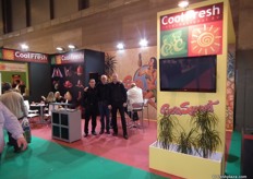 Cool Fresh boys: Mauricio Cordero, Jean-Paul van Wijk en Mario de Goede op hun stand van de nieuw Spaanse vestiging.