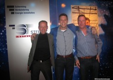 Gerrit Drankier van Steetec Installatie BV, Ren van der Horst van spuitbedrijf R. van der Horst en Joost Kerklaan van Kassensloop en kassenbouw Joost Kerklaan BV.