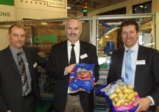 Jochen Schobel, Henri Veltmans en Joan Berkvens van Case Packing Systems.