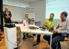 Geert van Oosterhout (LTO Groeiservice), Nico van Ruiten (LTO Glaskracht), Leo van Holstein (TTO) en Stefan Persoon (Inno Agro)