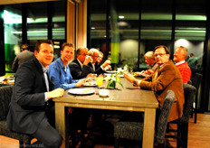 Stefan van Vliet (BDO) met Wouter Duijvestijn, Harry Groenewegen, Hans Ligtenberg (inHolland), Koos Hoogendoorn, Peter Bouman en Piet en Peter Zwinkels