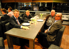 Dich Hylkema, Cees Ruhe, Frans Hoogeborst en Haik Gerritsen.