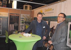 Ruud Lenders van Lenders prei- en aspergeplanten met Jakob Fausboell, de preispecialist van Nunhems