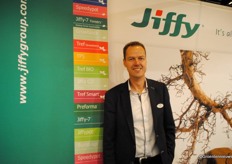 Marc de Bruin in de Jiffy stand