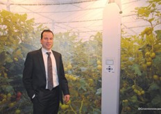 Gertjan Bosman in de nieuwe stand van EMS - uiteraard met de MACView-Greenhouse Gas Analyser.