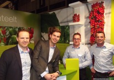 Peter Geerts, Frank van Antwerpen, Peter Colber en Marcel Vis van Syngenta