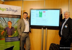 Bas Visser en Jouke Miedema van Wireless Value, op de beurs met het AgriSensys-systeem