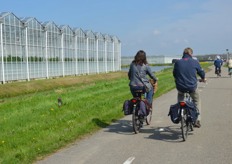 Of fietsen. Het gebied was autovrij verklaard.