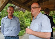 Gerrit Drankier (Luiten Greenhouses) met Sjaak van der Knaap (AP Holland)