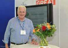 Mike Brown of FreshPod at the UK pavilion.