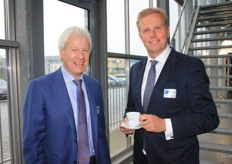 Pieter Eenhoorn, voorzitter van VNO-NCW West, met Arne Weverling, wethouder Gemeente Westland