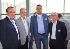 Herwi Rijsdijk van ABC Westland Beheer, Aad Wubben van Wubbe Architecten, Edwin Steenbergen van Van den Bos Freshpartners en Cees Uitbeijerse van BDO Accountants