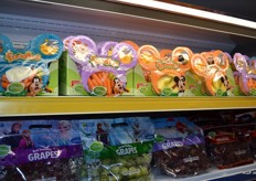 Ook snackgroenten en fruit in Disneyverpakking