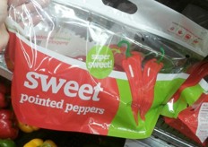 Sweetpoint Pepper onder label van Levarht, uitgevoerd in stazak. 400 gram voor 4,05 euro