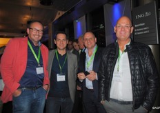 Jan Bakker (4fruit), Roberto Latorre (Surexport), Francisco Latorre (Global Green Team) en Antonio Oken (Opticool)