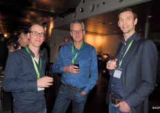 Mark Arts, Adrie van den Einden (Green Specialties Holland) en Wim van den Berg van DOOR Partners